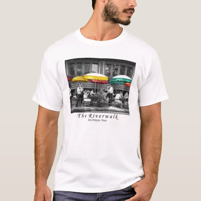 The Riverwalk in San Antonio, Texas T-Shirt (Front)