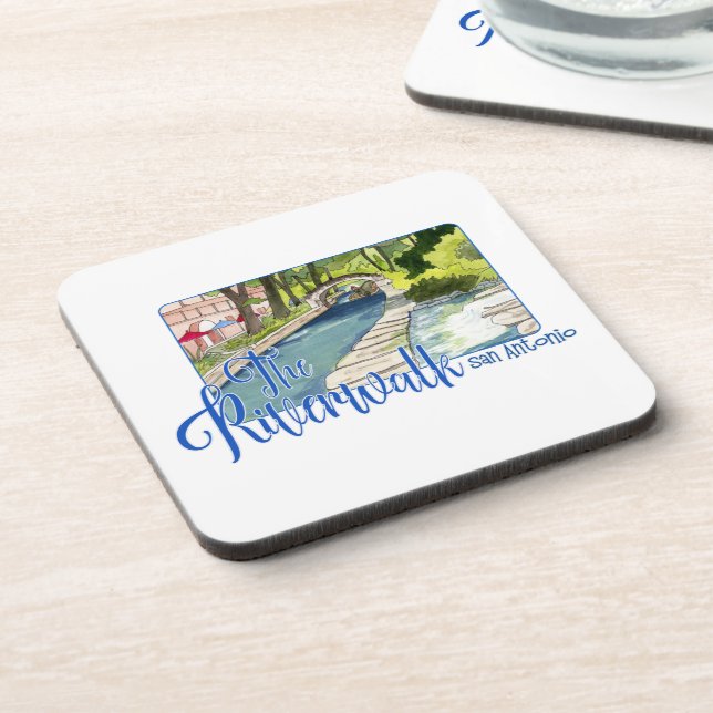 The Riverwalk, San Antonio, Texas Coaster (Left Side)