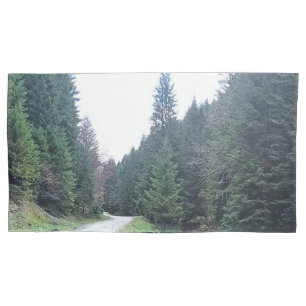 The Road Between Pines - Wild Nature Romania Pillowcase