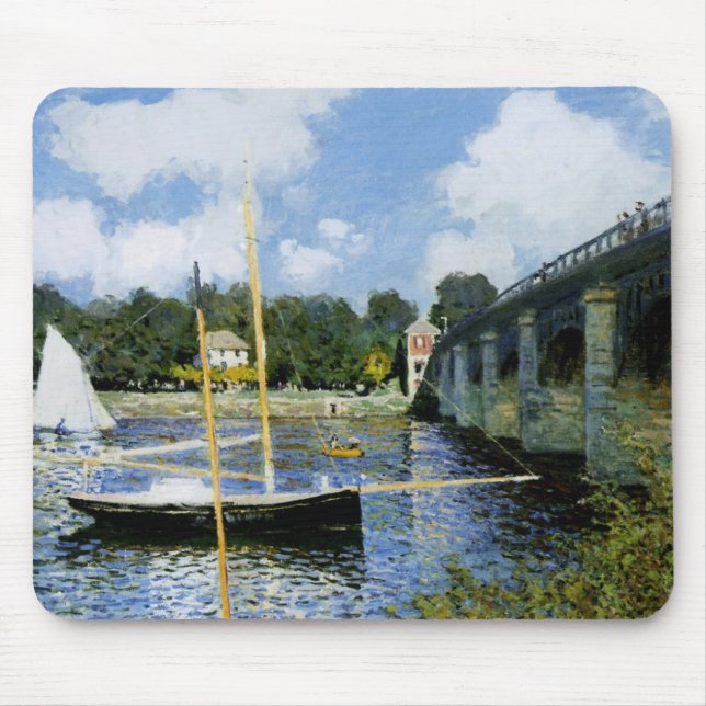 The Road Bridge at Argenteuil Mouse Mat (Front)