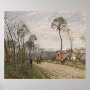 The Road from Louveciennes, 1870 Poster