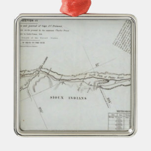 The Road From Missouri to Oregon 5 Metal Tree Decoration