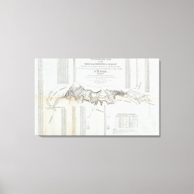 The Road From Missouri to Oregon Canvas Print (Front)