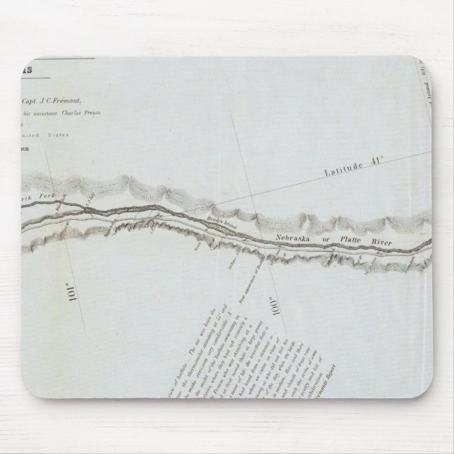 The Road From Missouri to Oregon Mouse Mat (Front)