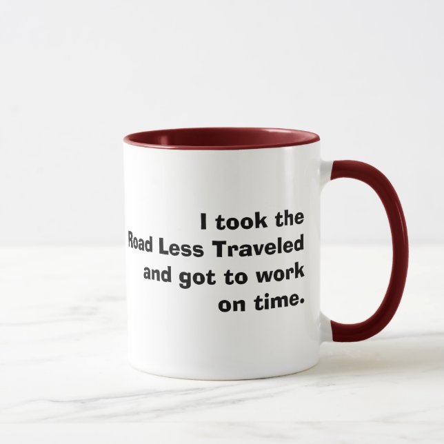 The Road Less Travelled Mug (Right)