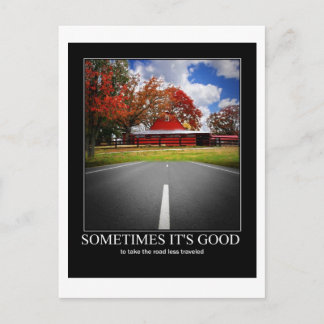 The Road Less Travelled Postcard