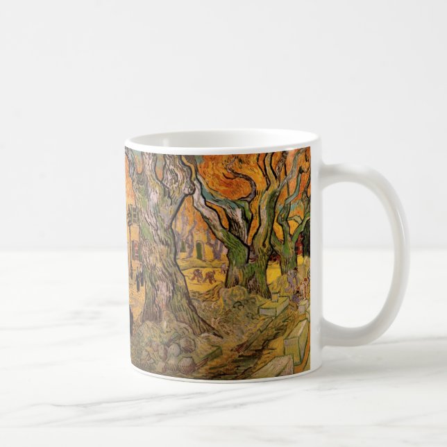 The Road Menders by Vincent van Gogh Coffee Mug (Right)