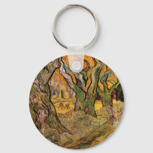 The Road Menders by Vincent van Gogh Key Ring