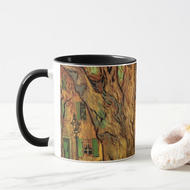 The Road Menders by Vincent van Gogh Mug (With Donut)