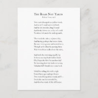 The Road Not Taken Poem Robert Frost