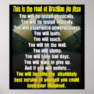 "The Road of Brazilian Jiu Jitsu" Poster