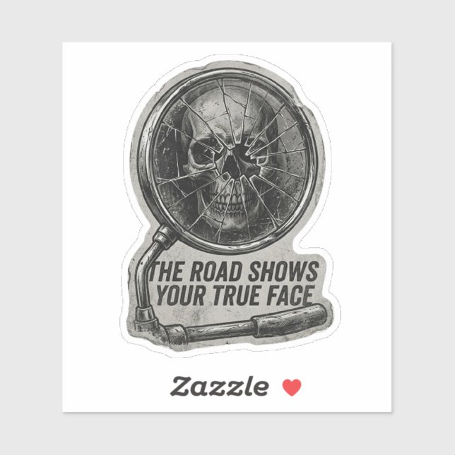 The Road Shows Your True Face Broken Mirror Skull  (Sheet)