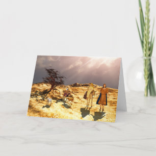 The road to Bethlehem Holiday Card