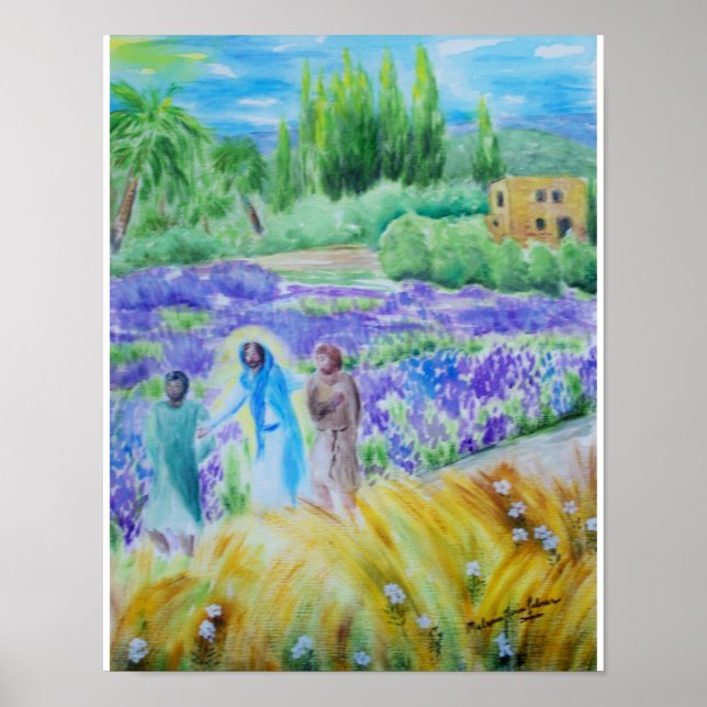 The Road to Emmaus Acrylic Poster (Front)