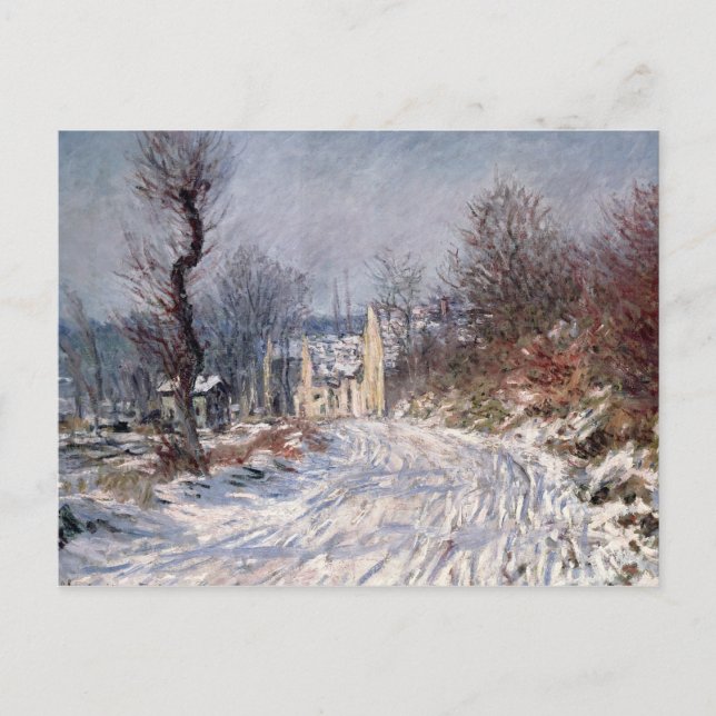 The Road to Giverny, Winter, 1885 Postcard (Front)