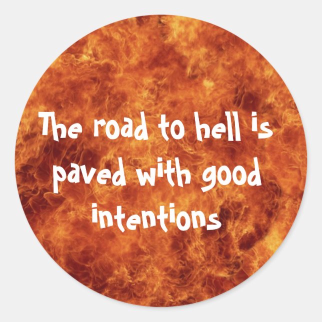 The Road to Hell Stickers (Front)