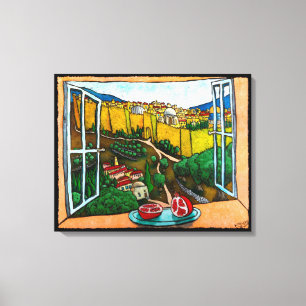 The Road to Jaffa Gate by Jonathan Kis-Lev Canvas Print