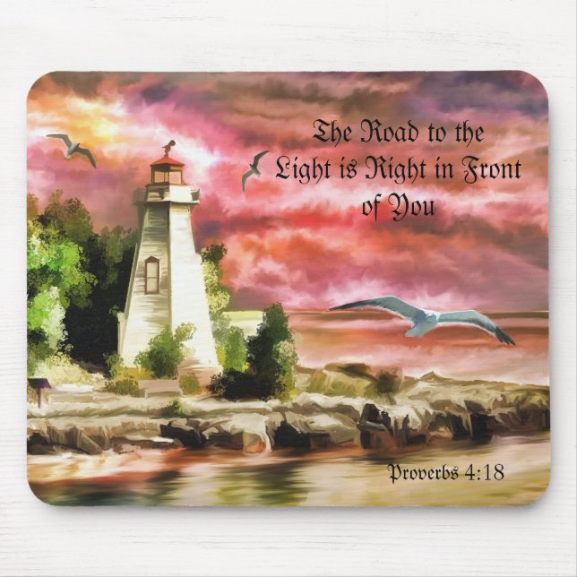 The Road to Light  Right in Front of You Mousepad (Front)