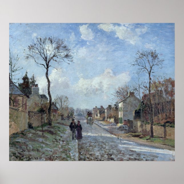 The Road to Louveciennes, 1872 Poster (Front)