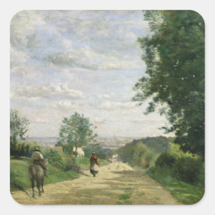 The Road to Sevres, 1858-59 Square Sticker