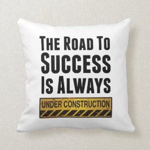 The road to success cushion