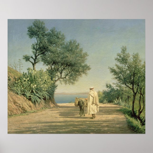 The Road to the Sea, Algeria, 1883 Poster (Front)