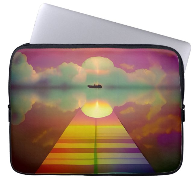 The road to the unknown destination laptop sleeve (Front)