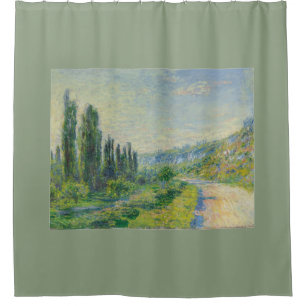 The Road to Vétheuil (by Claude Monet) Shower Curtain