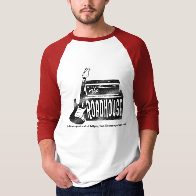 The Roadhouse Raglan Baseball Tee (Front)