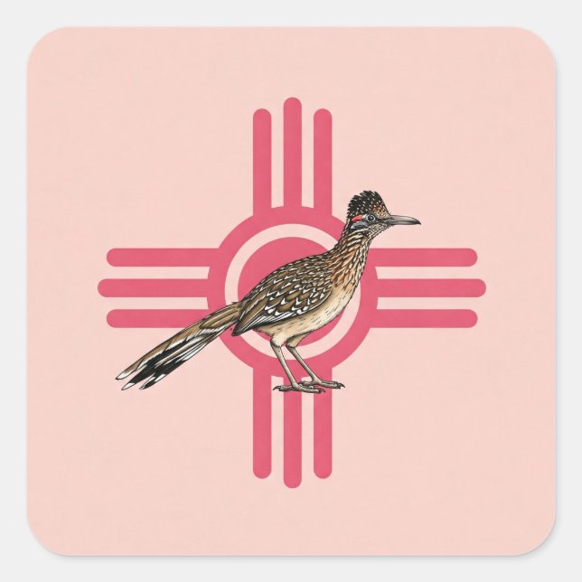 The Roadrunner  Square Sticker (Front)