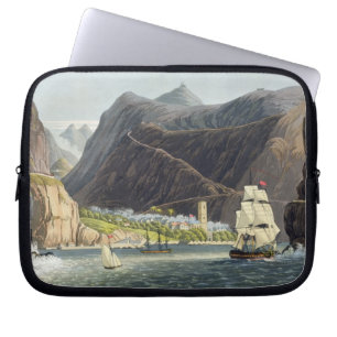 The Roads, St. Helena, engraved by Robert Havell ( Laptop Sleeve