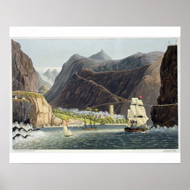 The Roads, St. Helena, engraved by Robert Havell ( Poster (Front)