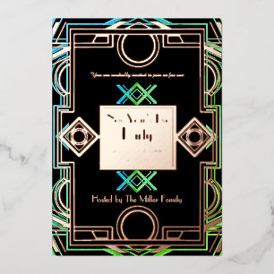 The roaring twenties with pink gold and green