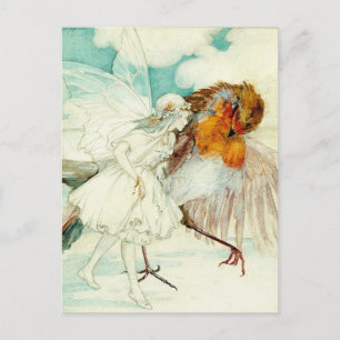 The Robin and the Flower Fairy Postcard
