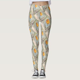 The Robin Is A Gabriel Watercolor Leggings