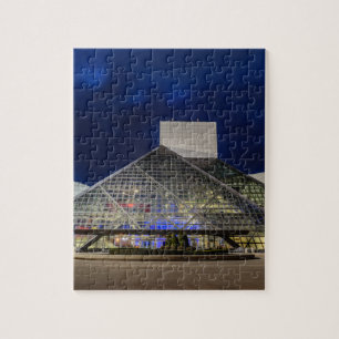 The Rock and Roll Hall of Fame at Dusk Jigsaw Puzzle