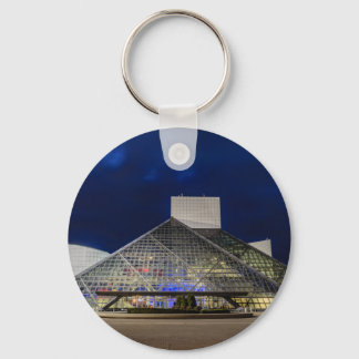 The Rock and Roll Hall of Fame at Dusk Key Ring