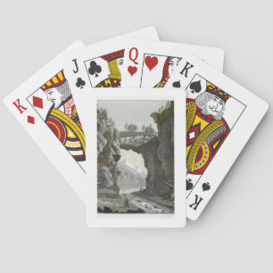 The Rock Bridge, Virginia, from 'Le Costume Ancien Playing Cards