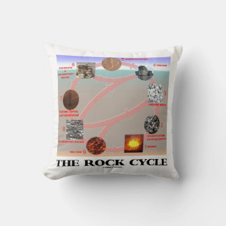 The Rock Cycle Geology Earth Science Cushion