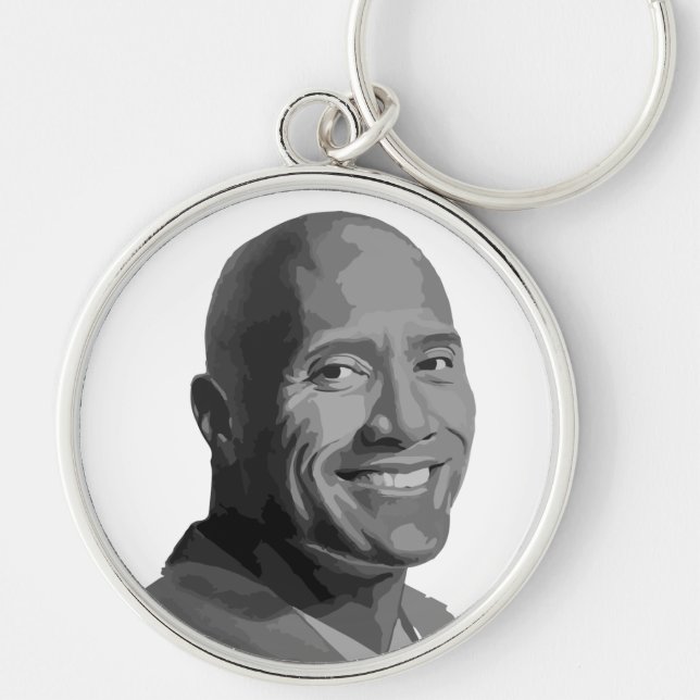 The Rock - Dwayne Johnson Key Ring (Front)