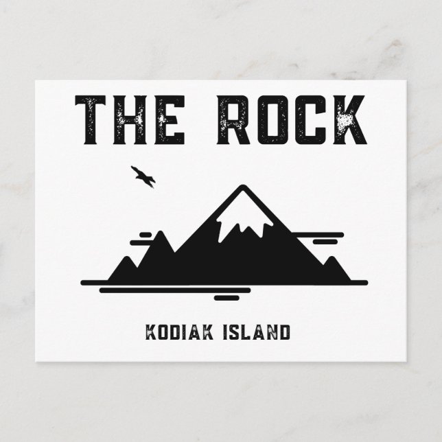 The Rock Kodiak Island Postcard (Front)