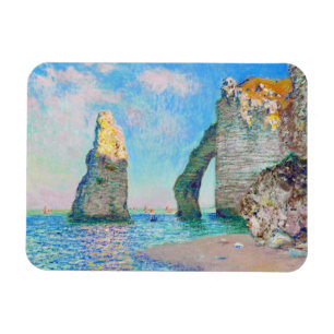 The Rock Needle and the Porte d'Aval Claude Monet Magnet
