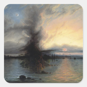 The Rock of Salvation, 1837 (oil on canvas) Square Sticker