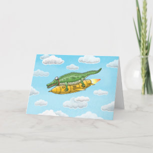 The Rocket Croc Card