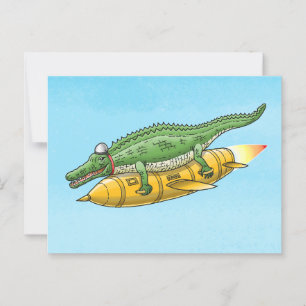The Rocket Crocodile Postcard