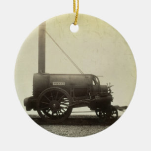 The 'Rocket' designed by George Stephenson (1781-1 Ceramic Tree Decoration