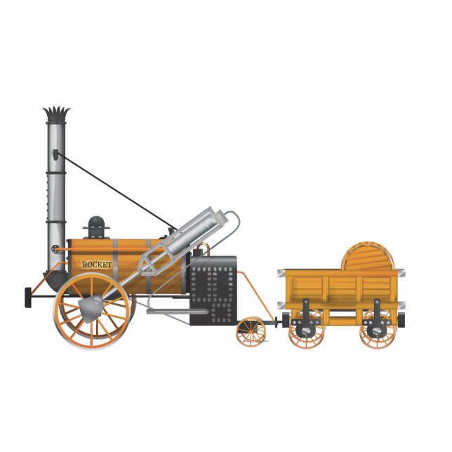 The Rocket Photo Sculpture Magnet (Front)