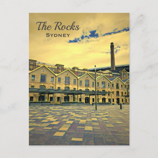 The Rocks Sydney vintage heritage travel Postcard (Front)