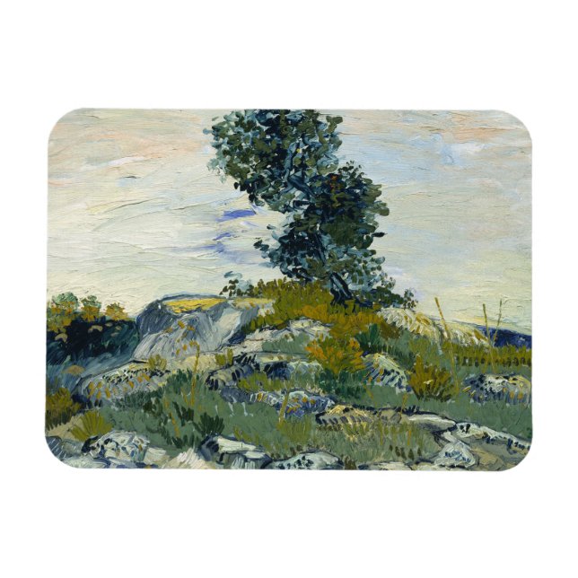 The Rocks Vincent van Gogh  Magnet (Horizontal)