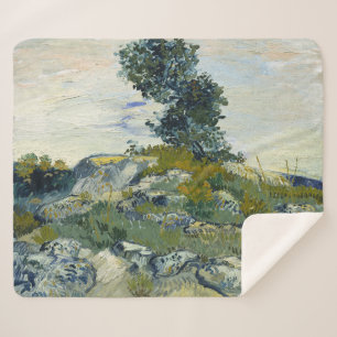 The Rocks Vincent van Gogh  Sherpa Blanket